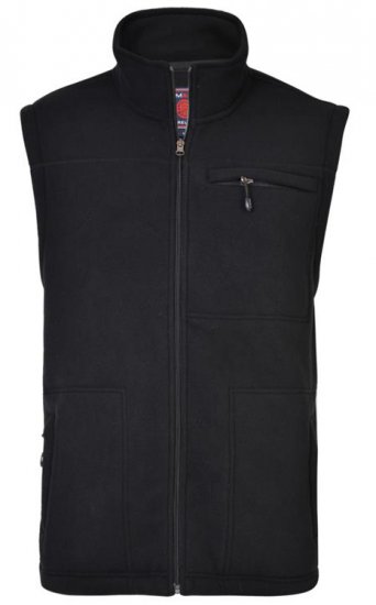 Kam Jeans KV99 Fleece Vest Black - Roupa desportiva & Outdoor - Roupa Desportiva Tamanhos Grandes