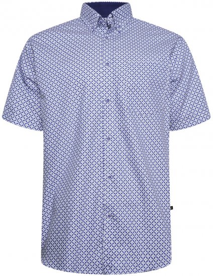 Kam Jeans P046 camisa com padrão geométrico - Camisas - Camisas Homem Tamanhos Grandes