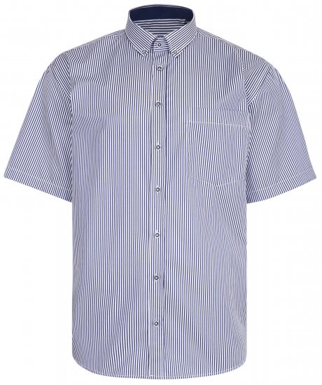 Kam Jeans 643 Premium Short Sleeve Shirt Navy - Camisas - Camisas Homem Tamanhos Grandes