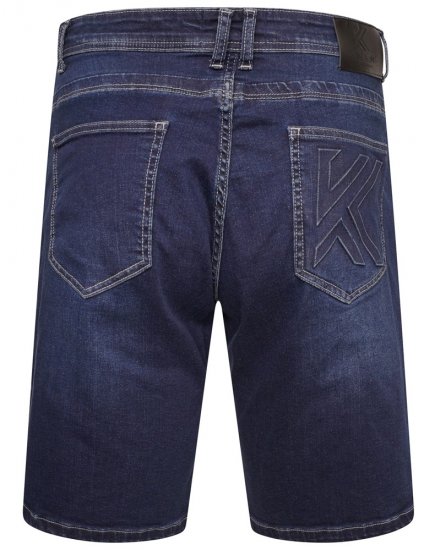 Kam Jeans Vigo2 Jeans Shorts Dark Used - Calções - Calções Homem Tamanhos Grandes