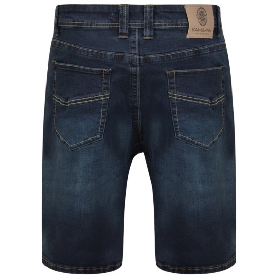 Kam Jeans Vincent Shorts Dark Used - Calções - Calções Homem Tamanhos Grandes