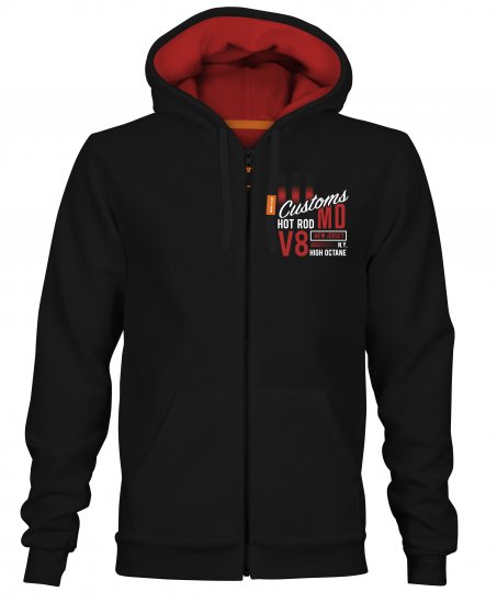 Motley Denim Kendal Hoodie Black - Sweatshirts & hoodies - Sweatshirt & Camisolas com Capuz tamanhos grandes