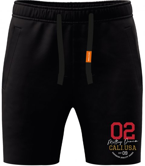Motley Denim Keswick Sweatshorts Black - Calças & calções de fato de treino - Calças de Fato de Treino Tamanhos Grandes 