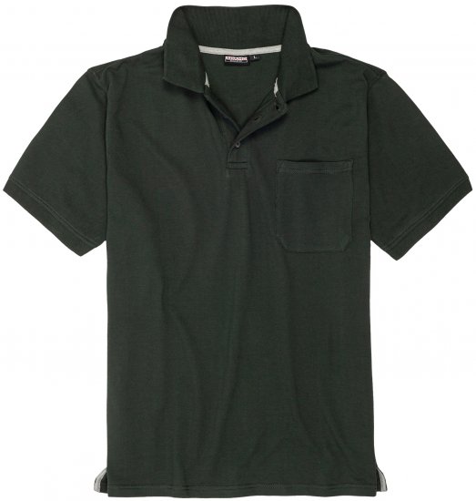 Adamo Klaas Regular fit Polo Shirt with Pocket Pine Green - Pólos - Pólos Tamanhos Grandes Homem
