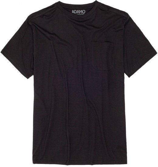 Adamo Kody Regular fit T-shirt with Pocket Black - T-shirts - T-shirts Homem Tamanhos Grandes