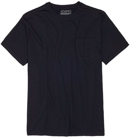 Adamo Kody Regular fit T-shirt with Pocket Navy - T-shirts - T-shirts Homem Tamanhos Grandes