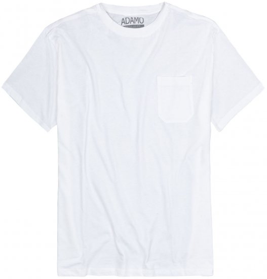 Adamo Kody Regular fit T-shirt with Pocket White - T-shirts - T-shirts Homem Tamanhos Grandes