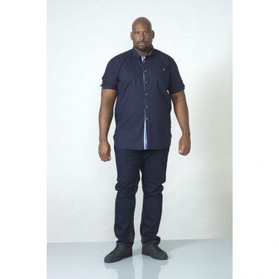 D555 Kurt Printed Short Sleeve Shirt - Camisas - Camisas Homem Tamanhos Grandes