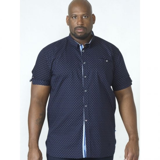 D555 Kurt Printed Short Sleeve Shirt - Camisas - Camisas Homem Tamanhos Grandes