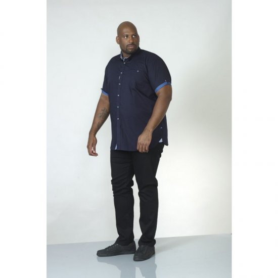 D555 Tim Short Sleeve Shirt Navy - Camisas - Camisas Homem Tamanhos Grandes