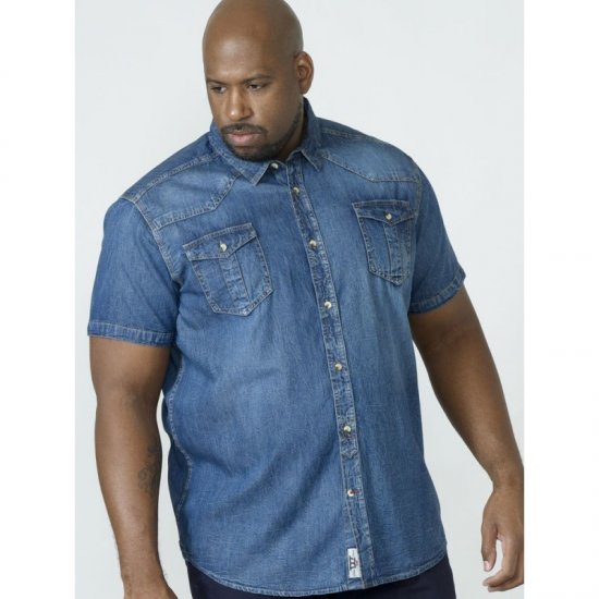 D555 Mike Denim Shirt - Camisas - Camisas Homem Tamanhos Grandes