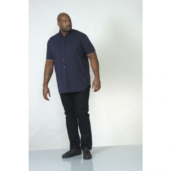 D555 Beaver Couture Jersey Shirt Navy - Camisas - Camisas Homem Tamanhos Grandes