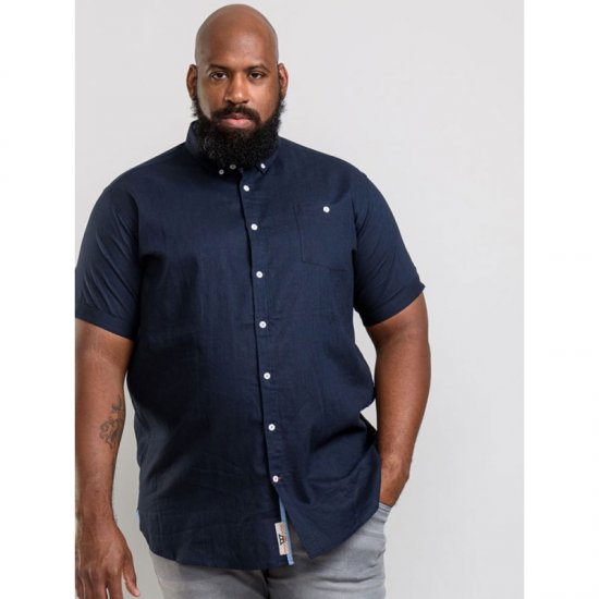 D555 Brixton Shirt Navy - Camisas - Camisas Homem Tamanhos Grandes