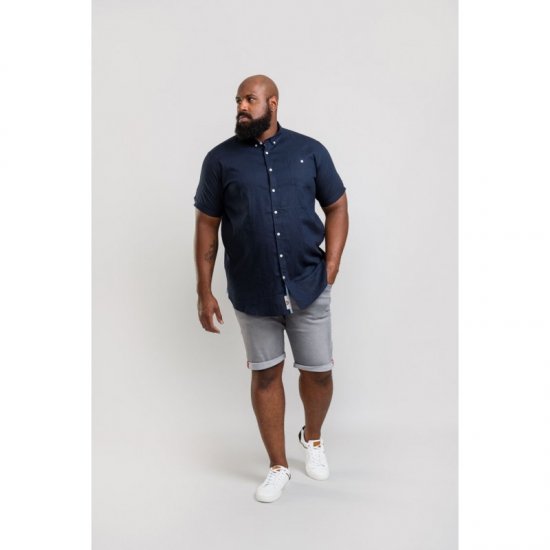 D555 Brixton Shirt Navy - Camisas - Camisas Homem Tamanhos Grandes