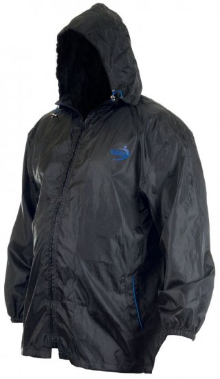 D555 Zac "Packaway" Rain Jacket Black - Roupa Desportiva & Outdoor - Roupa Desportiva Tamanhos Grandes