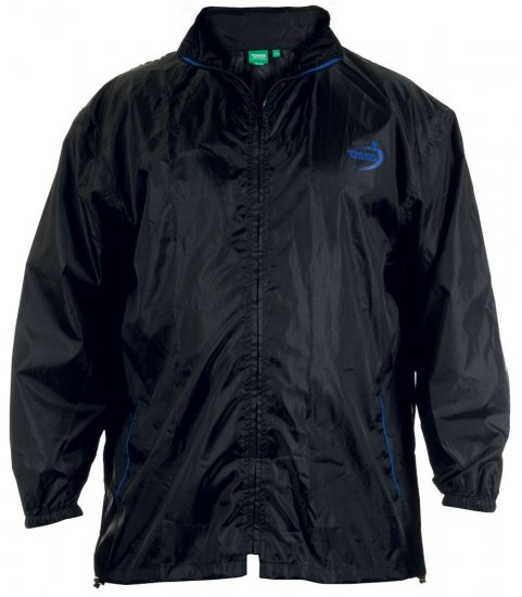 D555 Zac "Packaway" Rain Jacket Black - Roupa desportiva & Outdoor - Roupa Desportiva Tamanhos Grandes