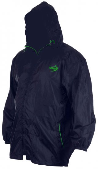 D555 Zac "Packaway" Rain Jacket Navy - Roupa Desportiva & Outdoor - Roupa Desportiva Tamanhos Grandes