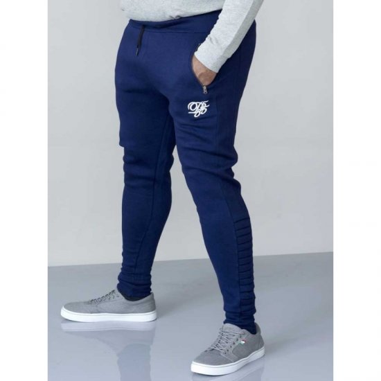 D555 Javier Fashion Sweatpants Navy - Calças & calções de fato de treino - Calças de Fato de Treino Tamanhos Grandes 