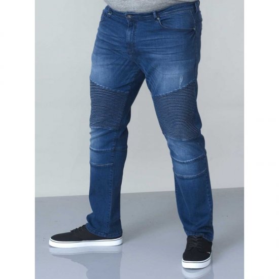 D555 Abrams Biker Style Jeans - Jeans & calças - Jeans & Calças Tamanhos Grandes Homem