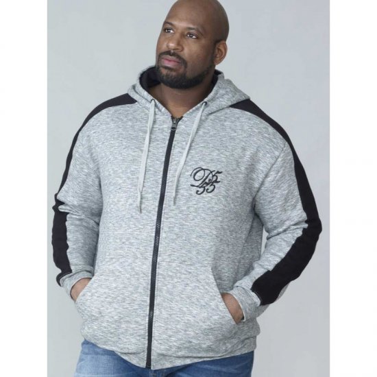 D555 Ronnie Full zip Hoodie - Sweatshirts & hoodies - Sweatshirt & Camisolas com Capuz tamanhos grandes