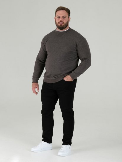 D555 Sweat Sweatshirt Grey - Sweatshirts & hoodies - Sweatshirt & Camisolas com Capuz tamanhos grandes