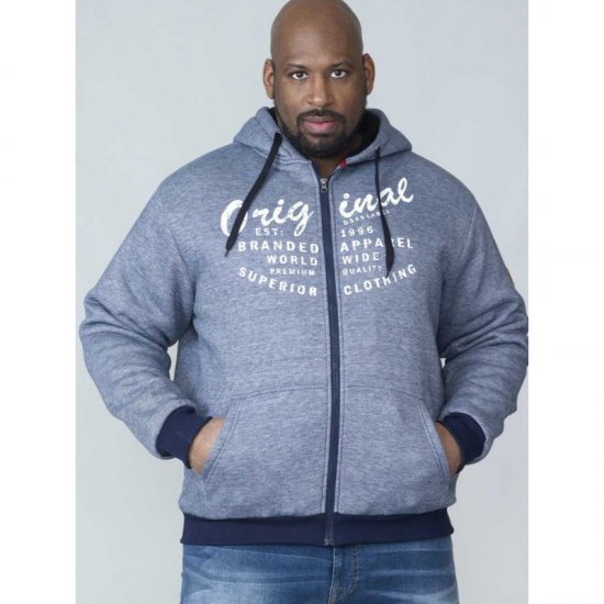 D555 Murdoch Sherpa Lined Hoodie - Sweatshirts & hoodies - Sweatshirt & Camisolas com Capuz tamanhos grandes