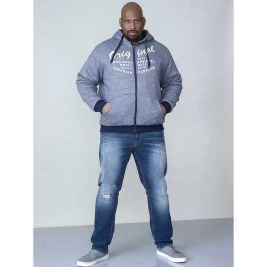 D555 Murdoch Sherpa Lined Hoodie - Sweatshirts & hoodies - Sweatshirt & Camisolas com Capuz tamanhos grandes
