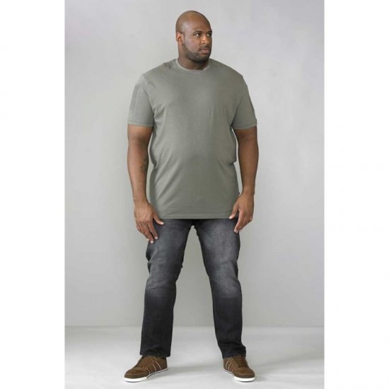 D555 Callum T-shirt Khaki - T-shirts - T-shirts Homem Tamanhos Grandes