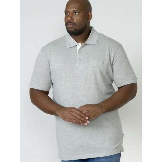 D555 Grant Polo Grey - Pólos - Pólos Tamanhos Grandes Homem