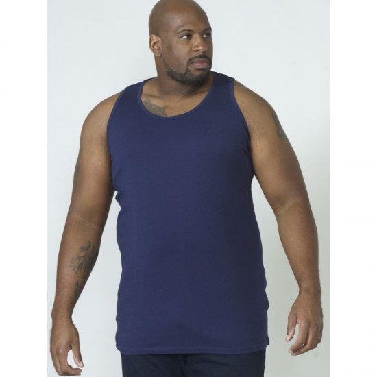 D555 Fabio Tanktop Navy - T-shirts - T-shirts Homem Tamanhos Grandes