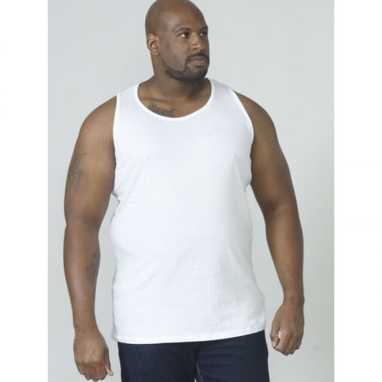 D555 Fabio Tanktop White - T-shirts - T-shirts Homem Tamanhos Grandes