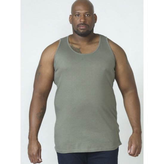 D555 Fabio Tanktop Khaki - T-shirts - T-shirts Homem Tamanhos Grandes