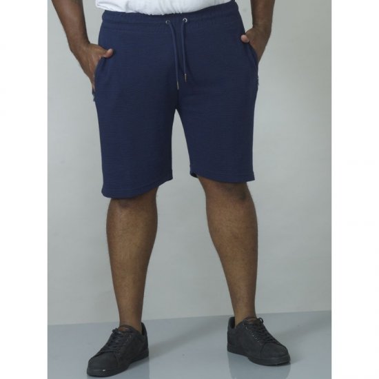 D555 Jackie Ribbed Jersey Shorts Navy - Calças & calções de fato de treino - Calças de Fato de Treino Tamanhos Grandes 