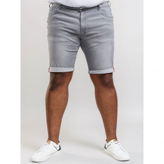 D555 Griffin Denim Shorts Grey - Calções - Calções Homem Tamanhos Grandes