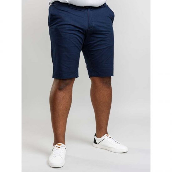 D555 Lopez Stretch Shorts Navy - Calções - Calções Homem Tamanhos Grandes