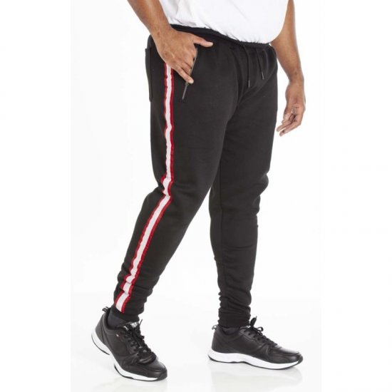 D555 Virginia Sweatpants Black - Calças & calções de fato de treino - Calças de Fato de Treino Tamanhos Grandes 