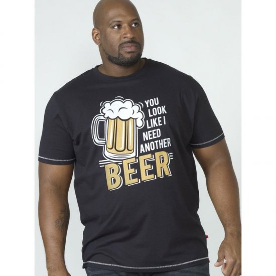 D555 Murray T-shirt Black - T-shirts - T-shirts Homem Tamanhos Grandes