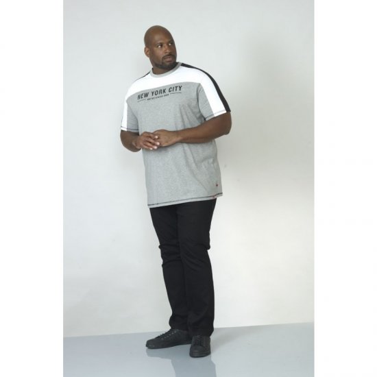 D555 Alvester T-shirt Grey - T-shirts - T-shirts Homem Tamanhos Grandes