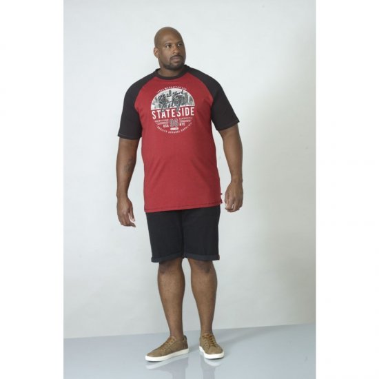 D555 Jarvis T-shirt Red - T-shirts - T-shirts Homem Tamanhos Grandes