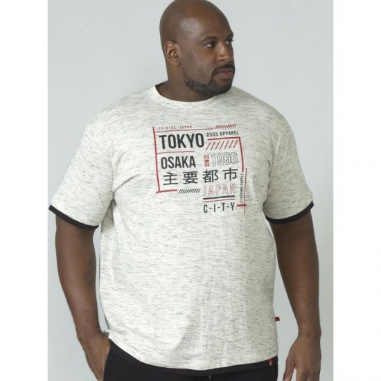 D555 Merlin T-shirt Grey - T-shirts - T-shirts Homem Tamanhos Grandes