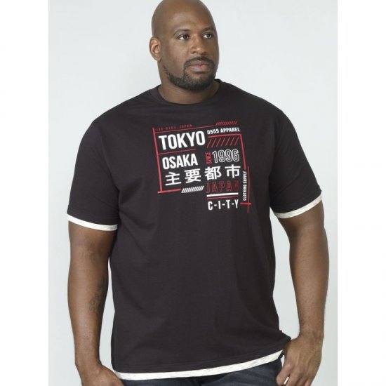 D555 Merlin T-shirt Black - T-shirts - T-shirts Homem Tamanhos Grandes