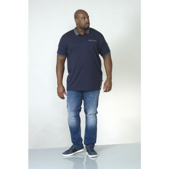 D555 Walker Polo Navy - Pólos - Pólos Tamanhos Grandes Homem