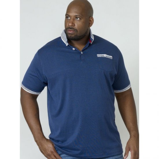 D555 George Polo Navy - Pólos - Pólos Tamanhos Grandes Homem