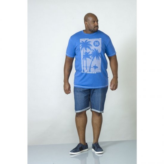 D555 Kansas T-shirt Blue - T-shirts - T-shirts Homem Tamanhos Grandes