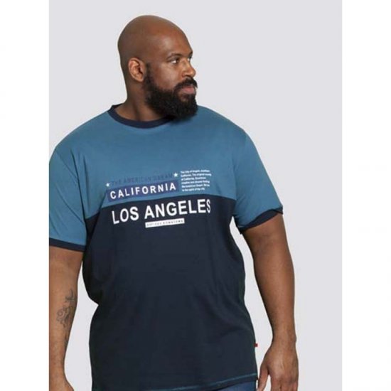 D555 Jackson T-shirt Teal - T-shirts - T-shirts Homem Tamanhos Grandes