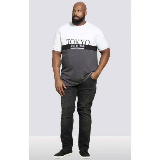 D555 Morris T-shirt Charcoal - T-shirts - T-shirts Homem Tamanhos Grandes