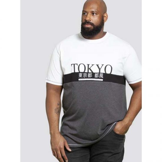 D555 Morris T-shirt Charcoal - T-shirts - T-shirts Homem Tamanhos Grandes