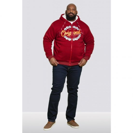 D555 Rylan Hoodie Red - Sweatshirts & hoodies - Sweatshirt & Camisolas com Capuz tamanhos grandes