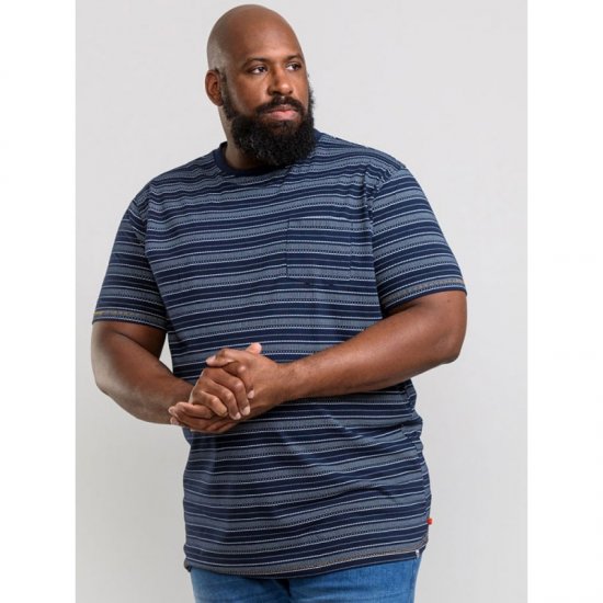D555 Caspian T-shirt Navy - T-shirts - T-shirts Homem Tamanhos Grandes