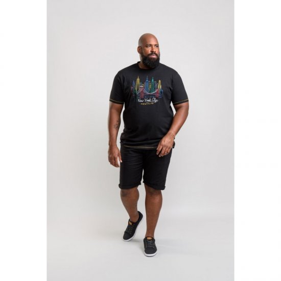 D555 Shelby T-shirt Black - T-shirts - T-shirts Homem Tamanhos Grandes